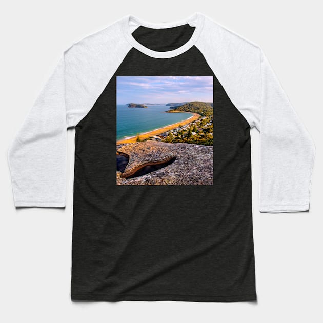 Pearl Beach, Central Coast, NSW, Australia Baseball T-Shirt by Upbeat Traveler